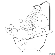 bathtub Coloring Pages To Print